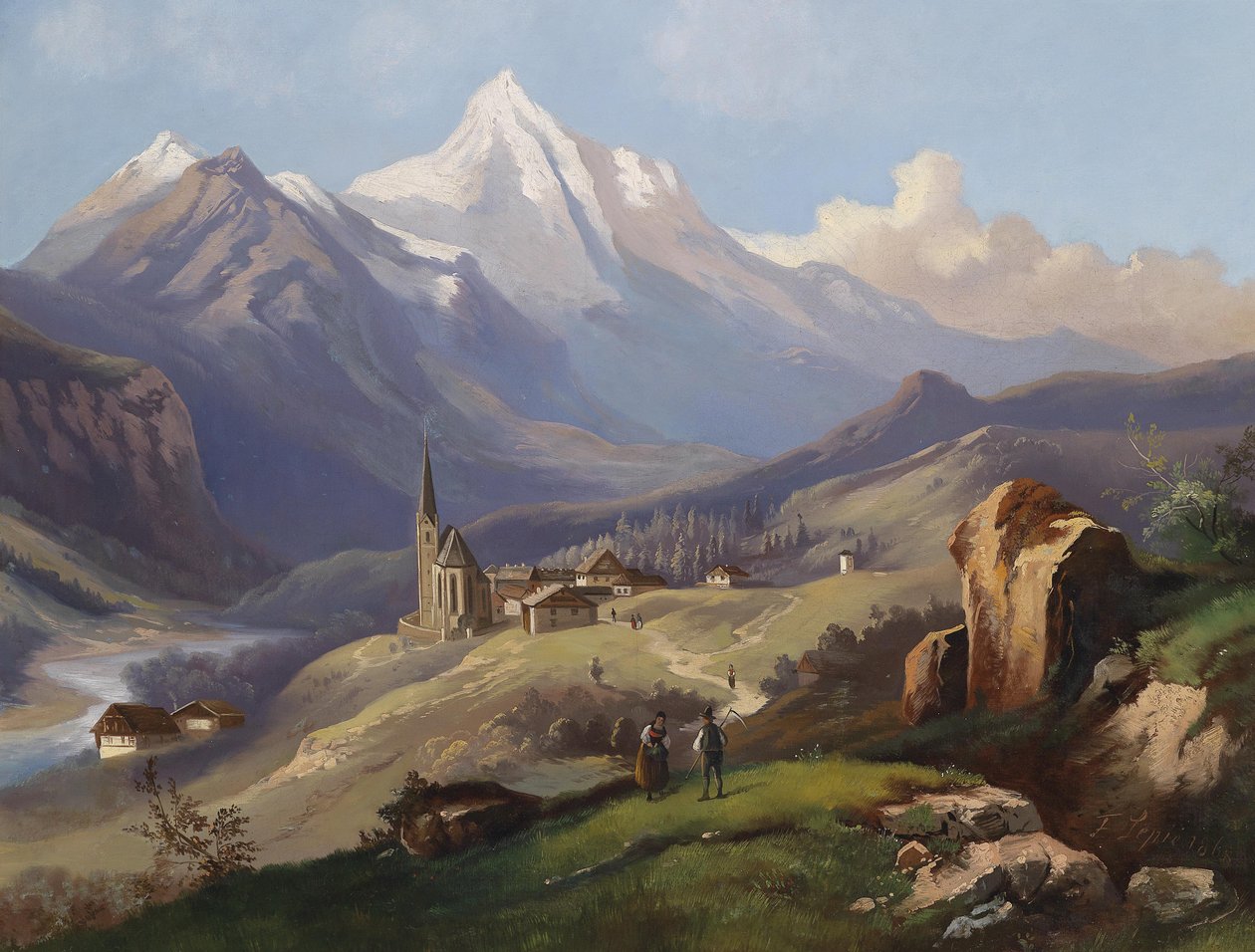 Blick auf Heiligenblut tekijältä Ferdinand Lepie
