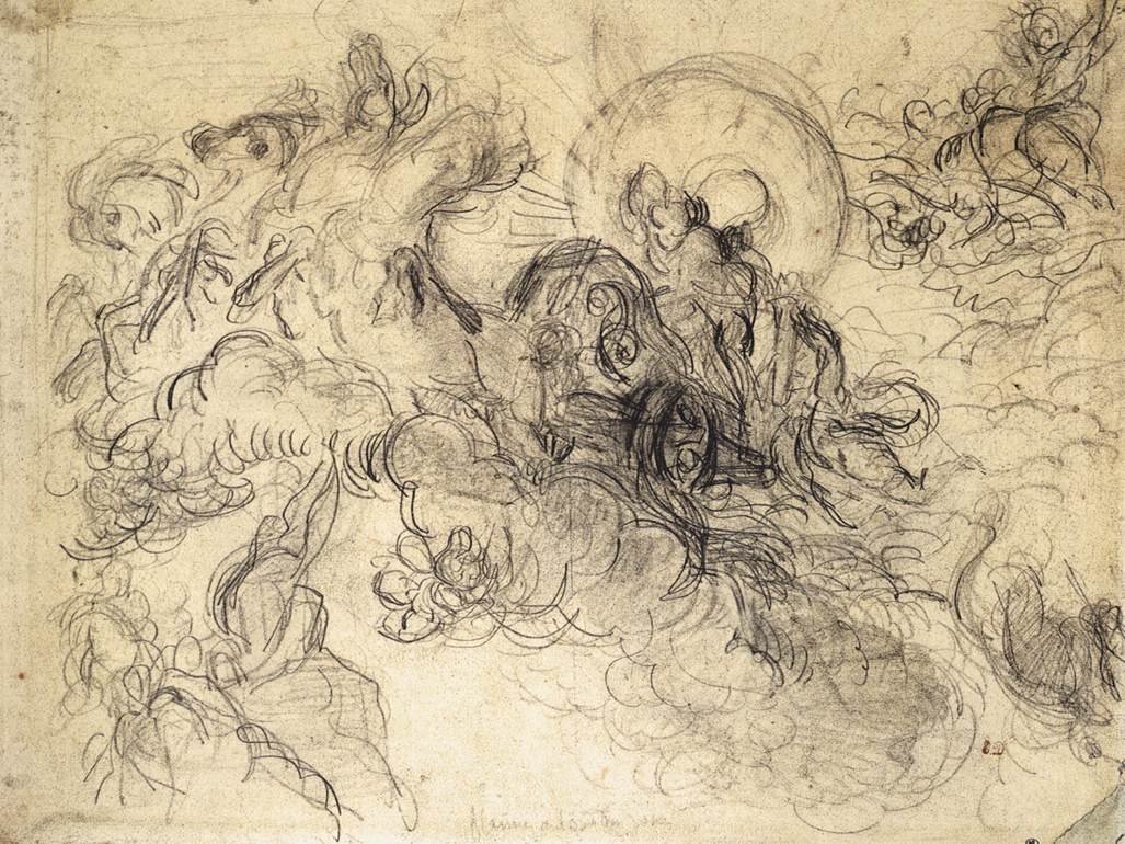 Apollo tappaa Pythonin tekijältä Ferdinand Victor Eugene Delacroix