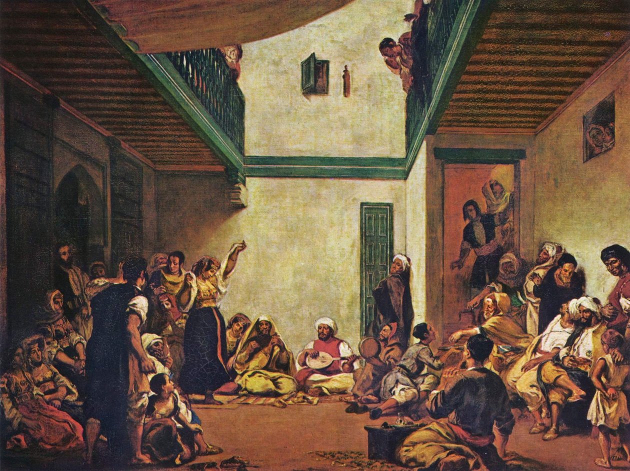 Juutalaiset häät Marokossa tekijältä Ferdinand Victor Eugene Delacroix