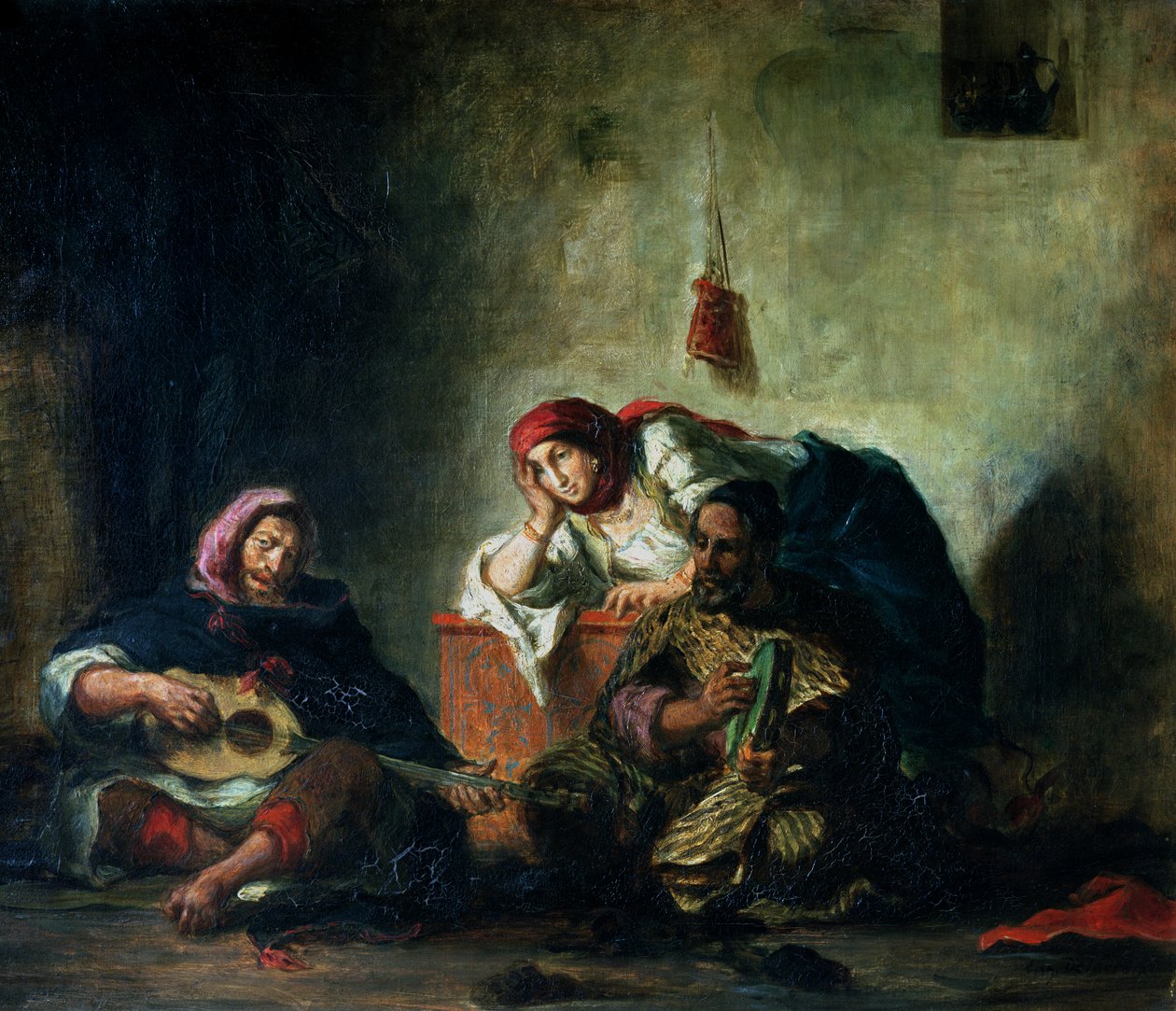 Juutalaiset muusikot Mogadorissa, 1847 tekijältä Ferdinand Victor Eugene Delacroix