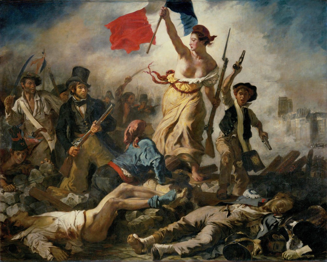 28. heinäkuuta. Kansalaisia ohjaava vapaus tekijältä Ferdinand Victor Eugene Delacroix