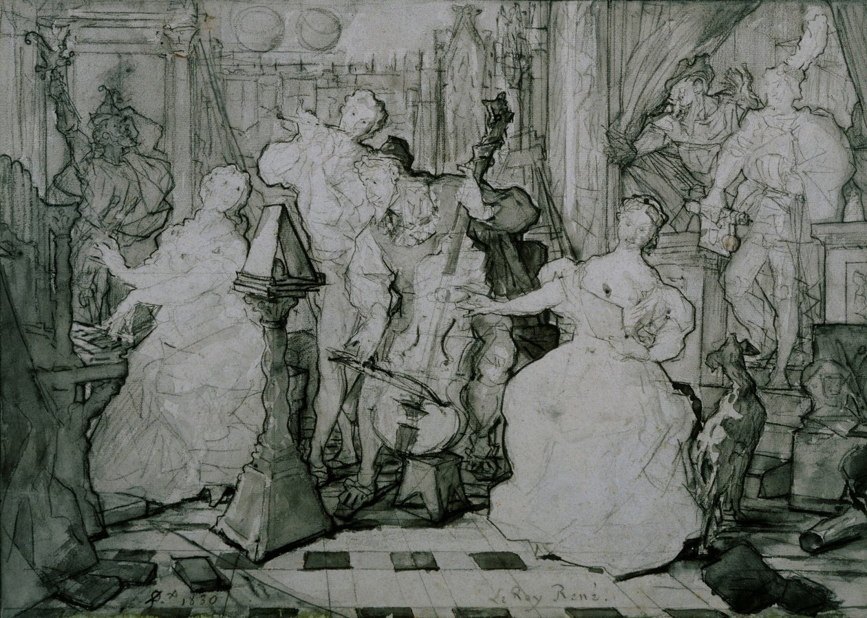 Roy René tekijältä Ferdinand Victor Eugene Delacroix