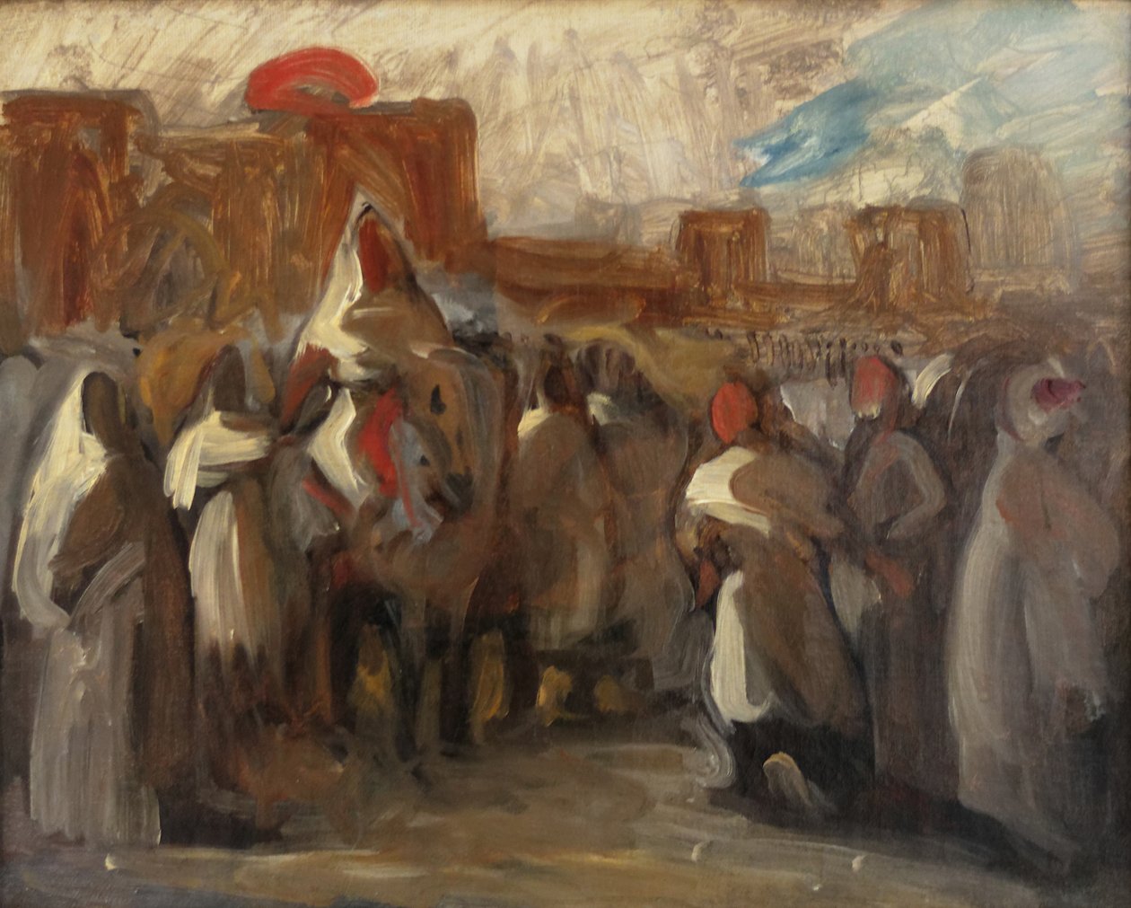 Marokon sulttaani Moulay tekijältä Ferdinand Victor Eugene Delacroix