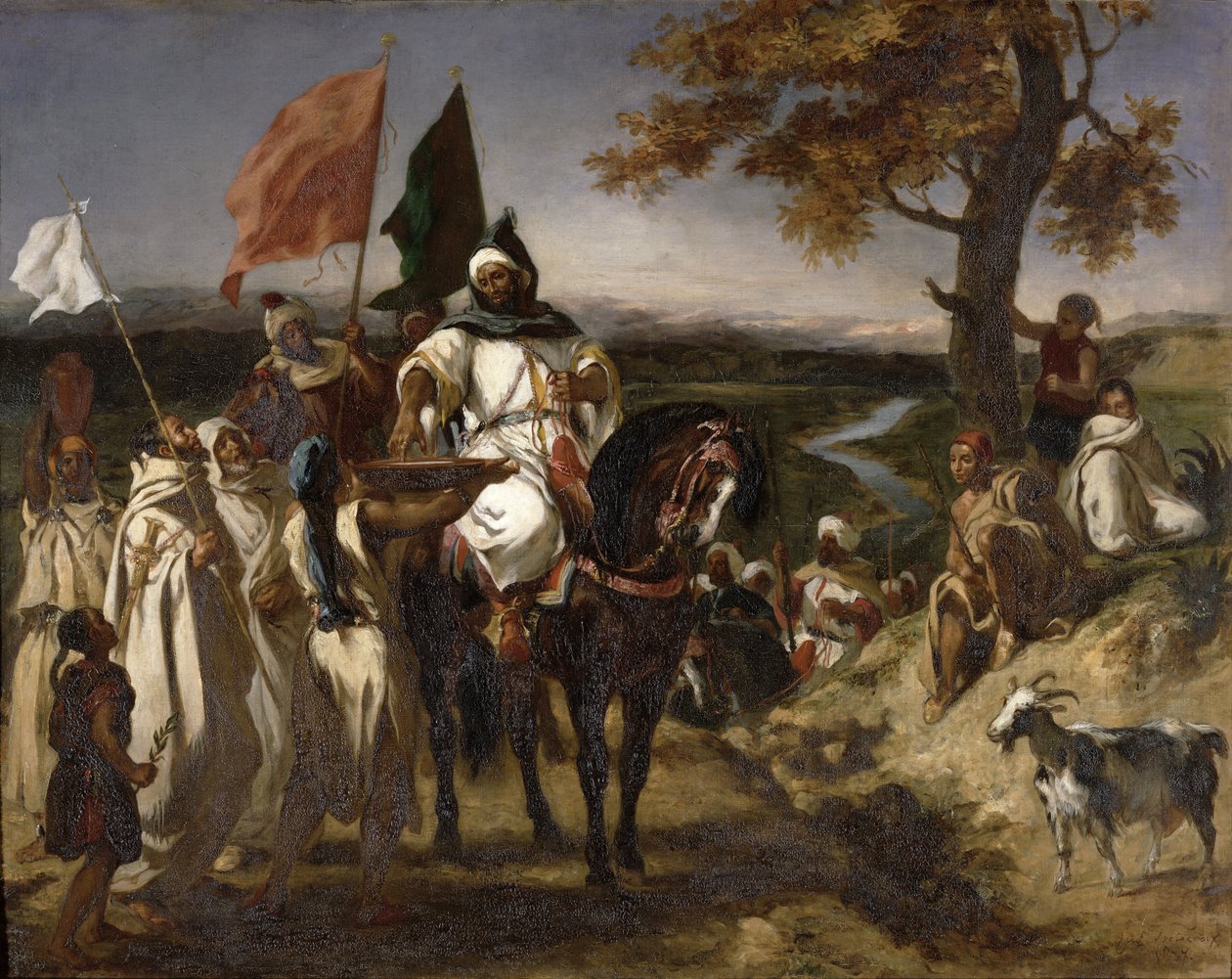 Marokon Caid, 1837 tekijältä Ferdinand Victor Eugene Delacroix