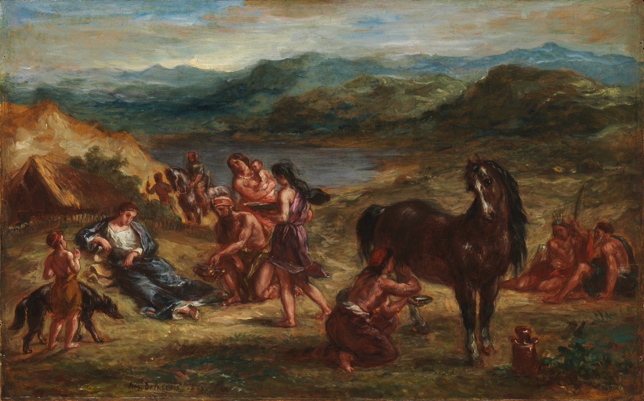 Ovid skyyttien elämässä tekijältä Ferdinand Victor Eugene Delacroix