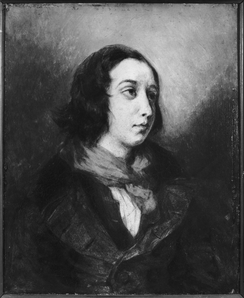 George Sandin muotokuva, 1838 tekijältä Ferdinand Victor Eugene Delacroix