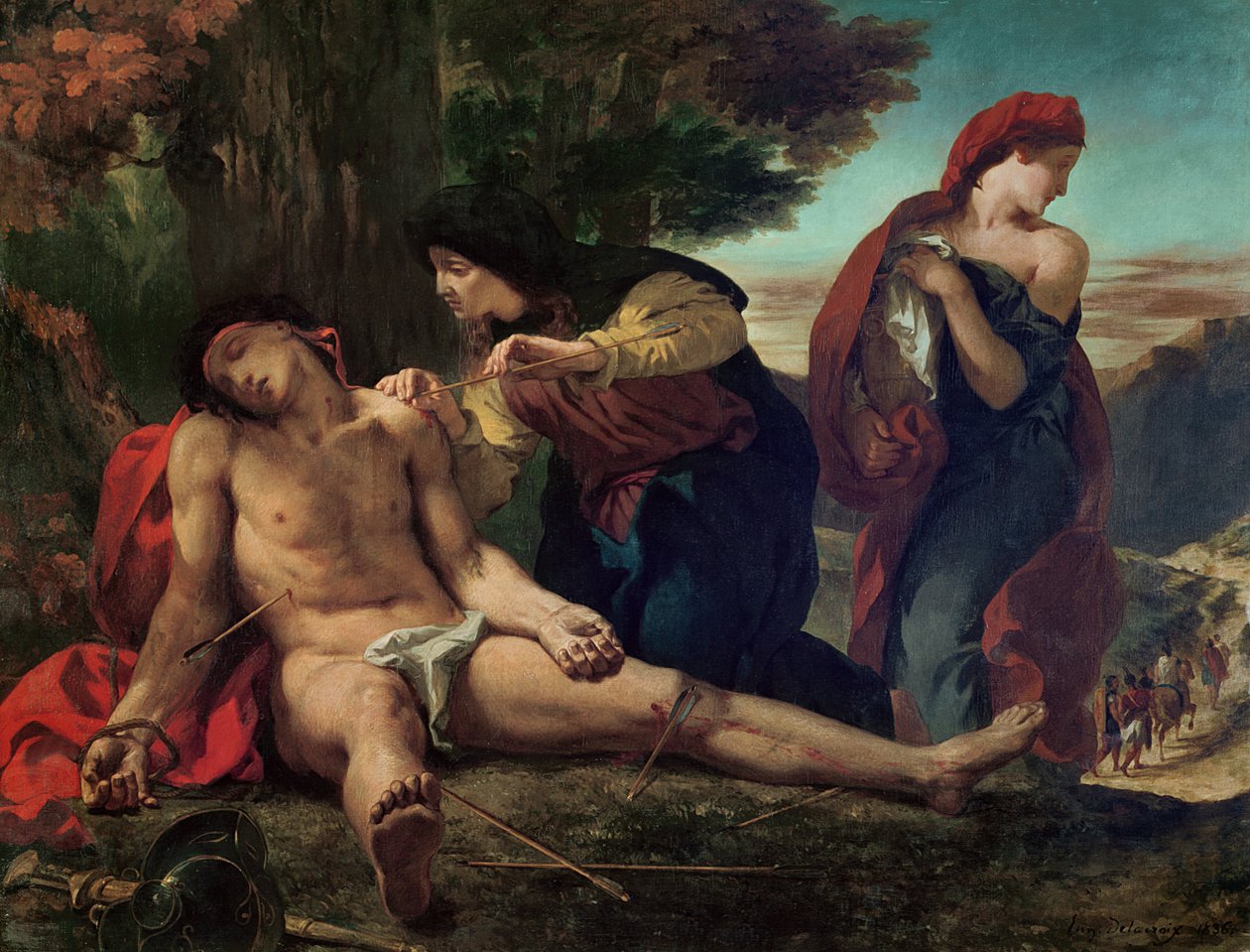 St. Sebastian, 1836 tekijältä Ferdinand Victor Eugene Delacroix