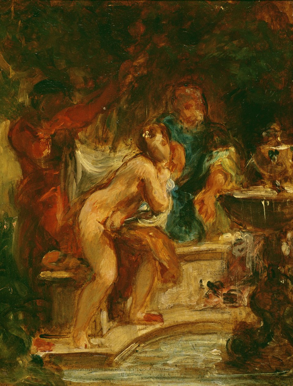 Suzanne kylpylässä tekijältä Ferdinand Victor Eugene Delacroix