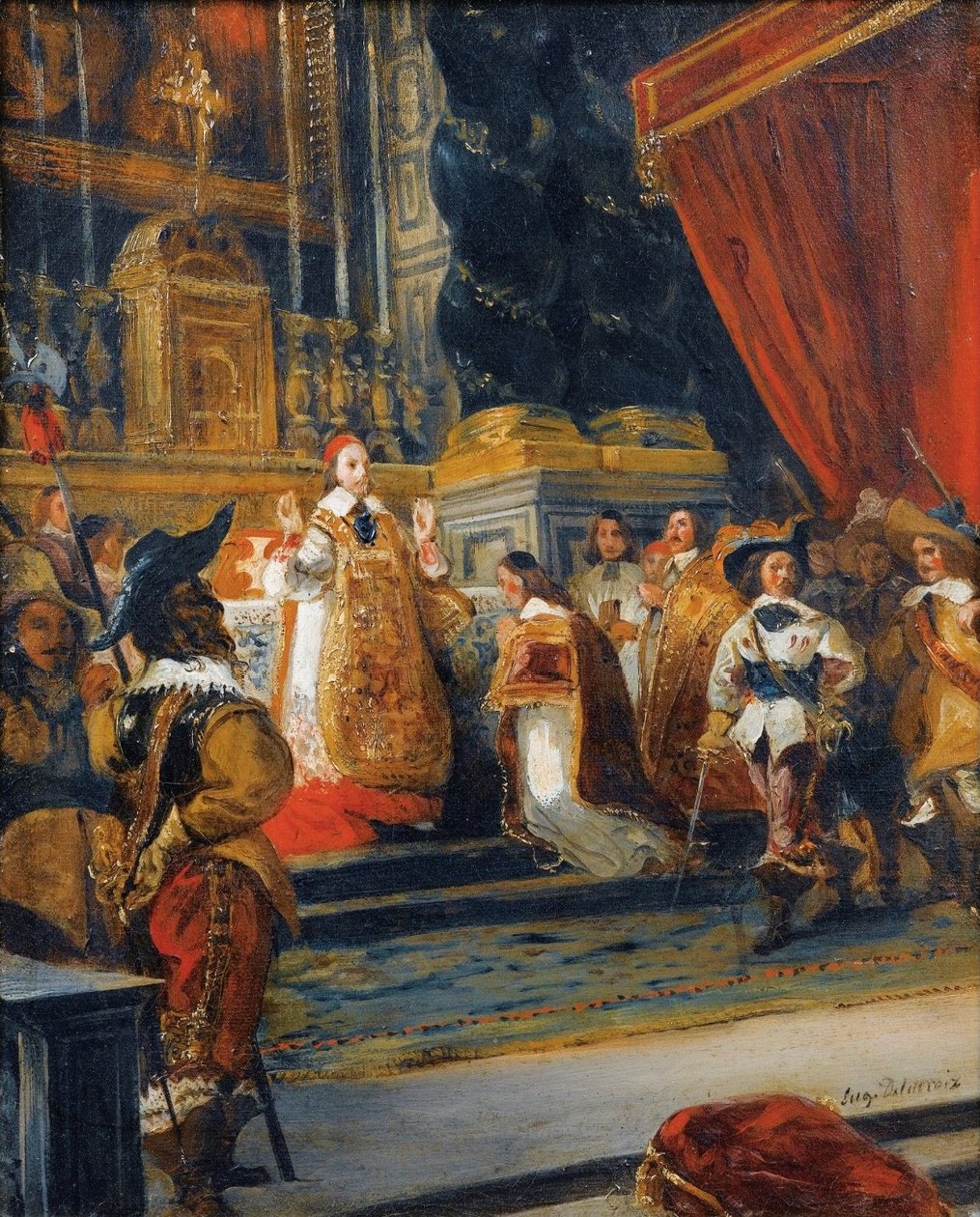 Richelieun kardinaali tekijältä Ferdinand Victor Eugene Delacroix