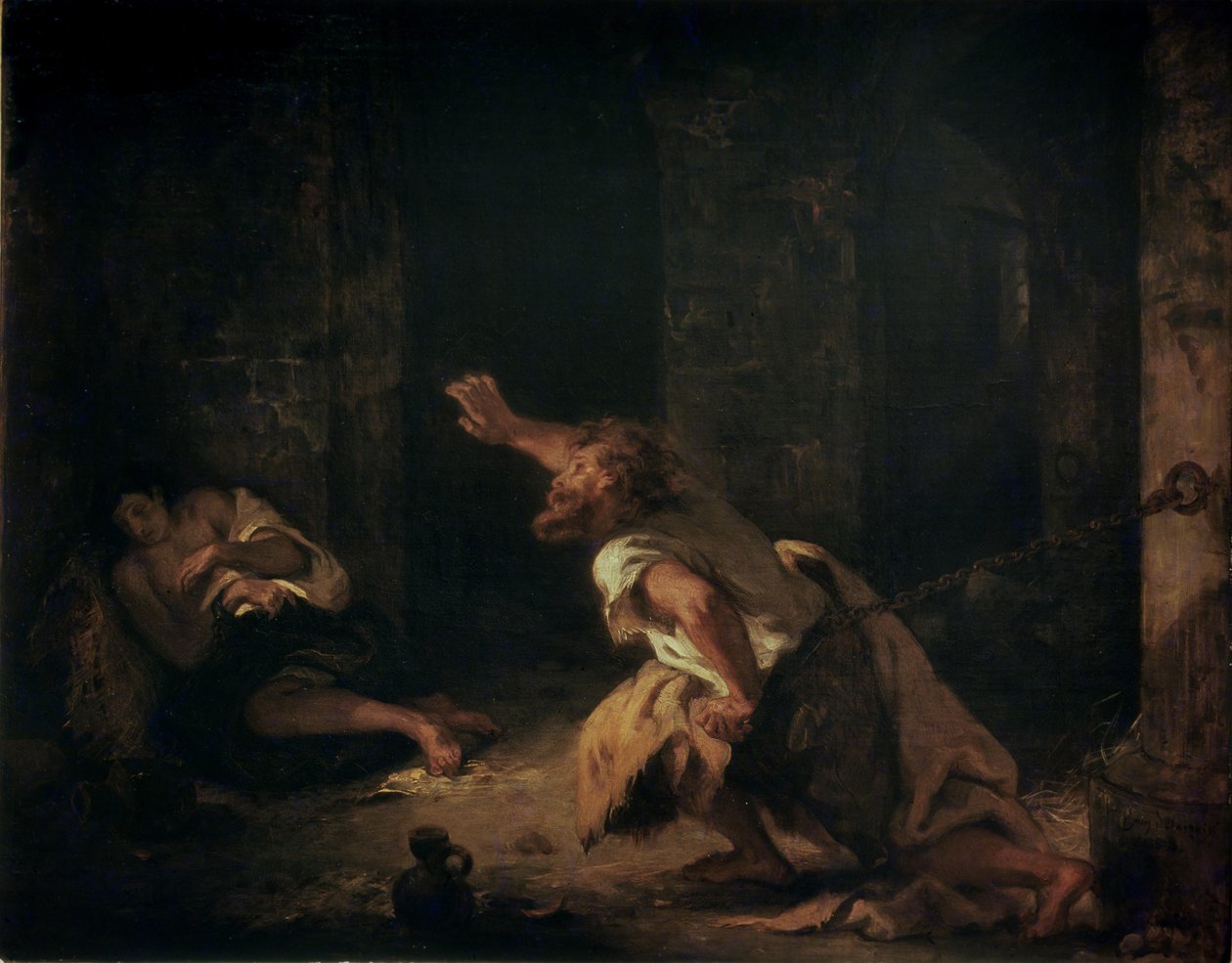 Chillonin vanki, 1834 tekijältä Ferdinand Victor Eugene Delacroix