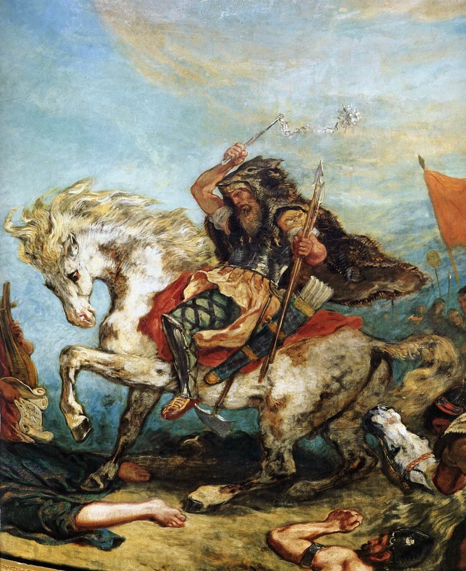 Victor Delacroix Attila-fragmentti tekijältä Ferdinand Victor Eugene Delacroix