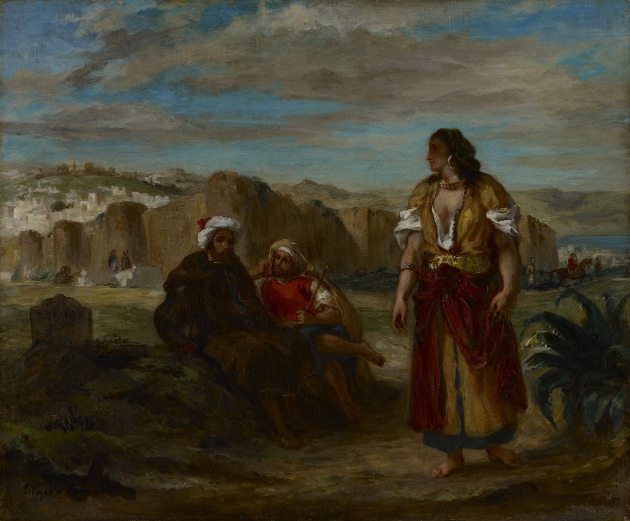 Näkymä Tangeriin tekijältä Ferdinand Victor Eugene Delacroix