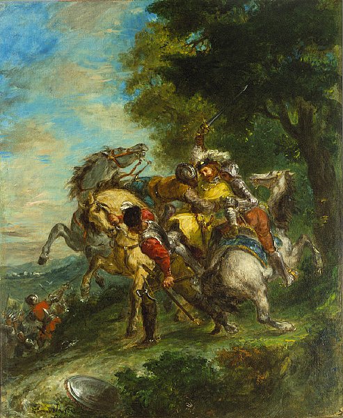 Goetzin miehet vangitsivat Weislingenin tekijältä Ferdinand Victor Eugene Delacroix