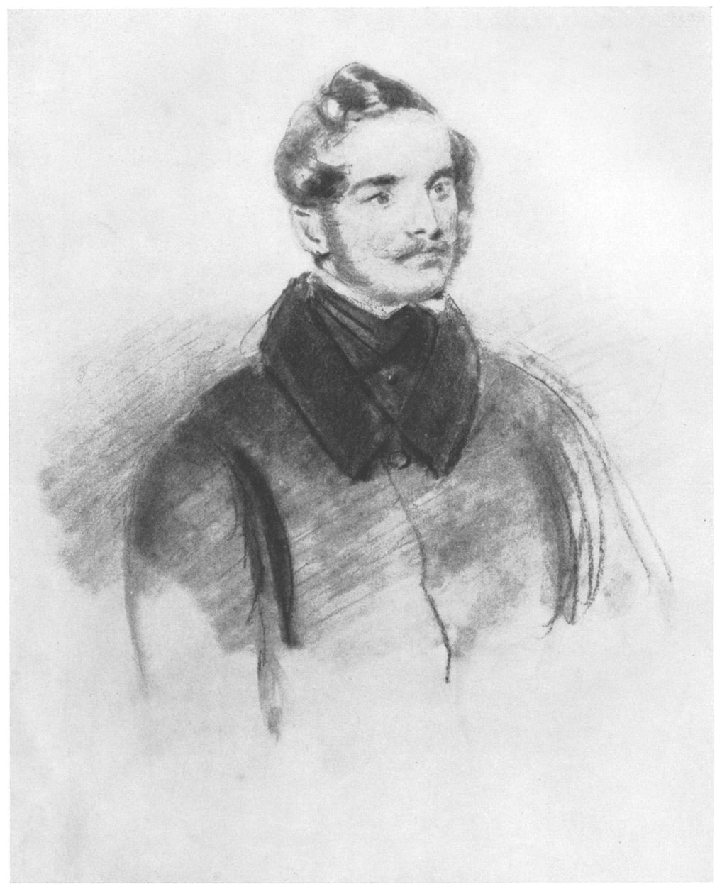 Studie zum Ölbild Bildnis Friedrich von Boxberg tekijältä Louis Ferdinand von Rayski