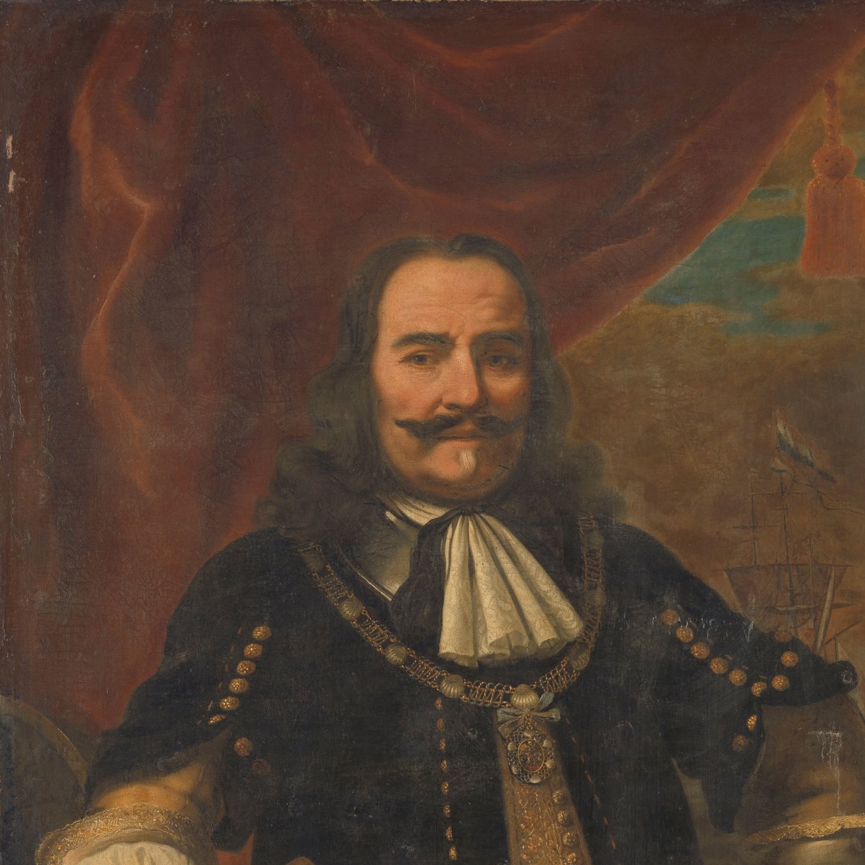 Michiel Adriaensz de Ruyter (1607–1676), luutnantti amiraali tekijältä Ferdinand Bol (copy after)