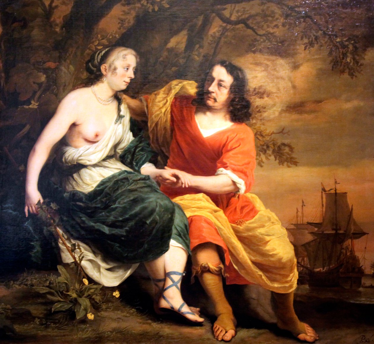 "Bacchus ja Ariadne", 1664 tekijältä Ferdinand Bol