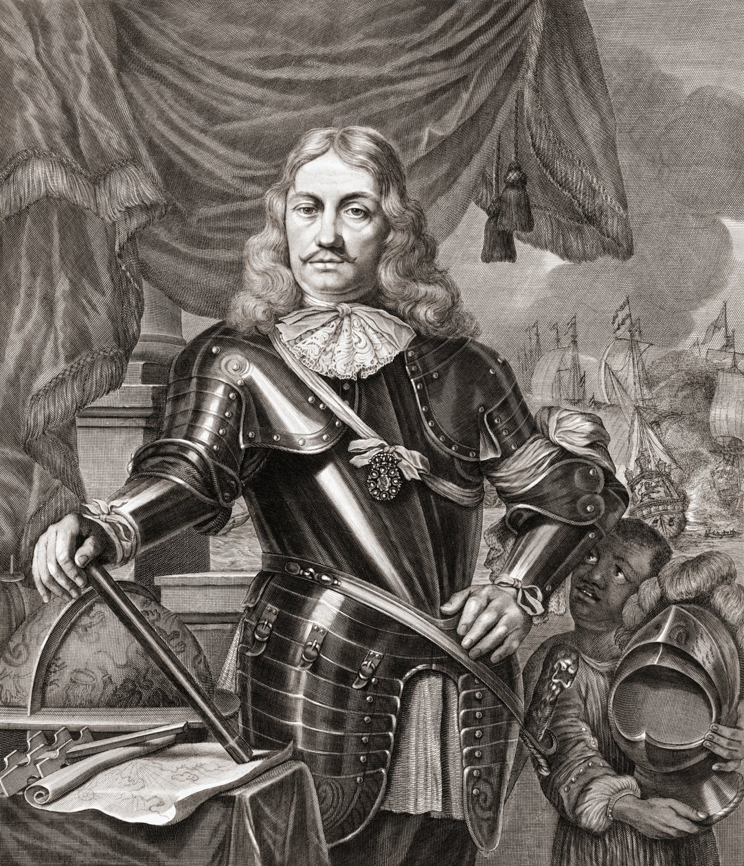 Cornelis Maartenszoon Tromp Lambert Visscherin kaiverruksen jälkeen Ferdinand Bolin maalauksesta tekijältä Ferdinand Bol