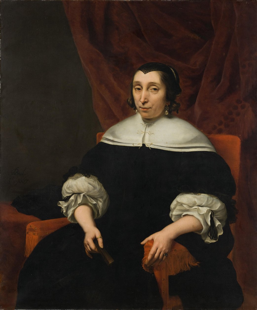 Elisabeth van der Voorde (1611-1677) tekijältä Ferdinand Bol