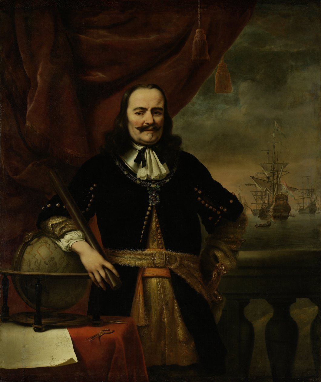 Michiel de Ruyter (amiraaliluutnantti) tekijältä Ferdinand Bol