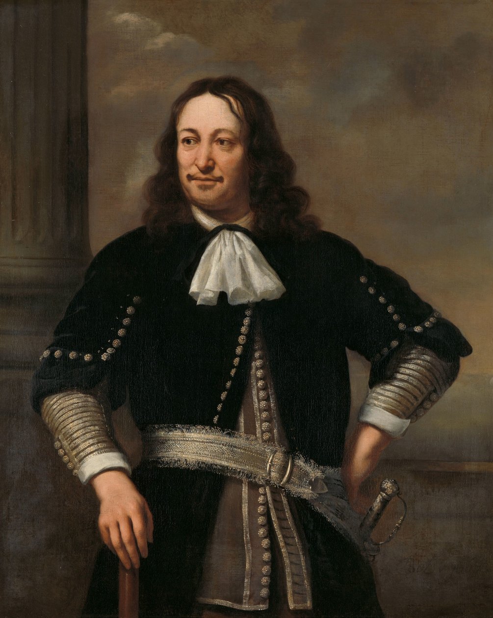 Muotokuva merivoimien upseerista, luultavasti vara-amiraali Aert van Nesista (1626-1693) tekijältä Ferdinand Bol