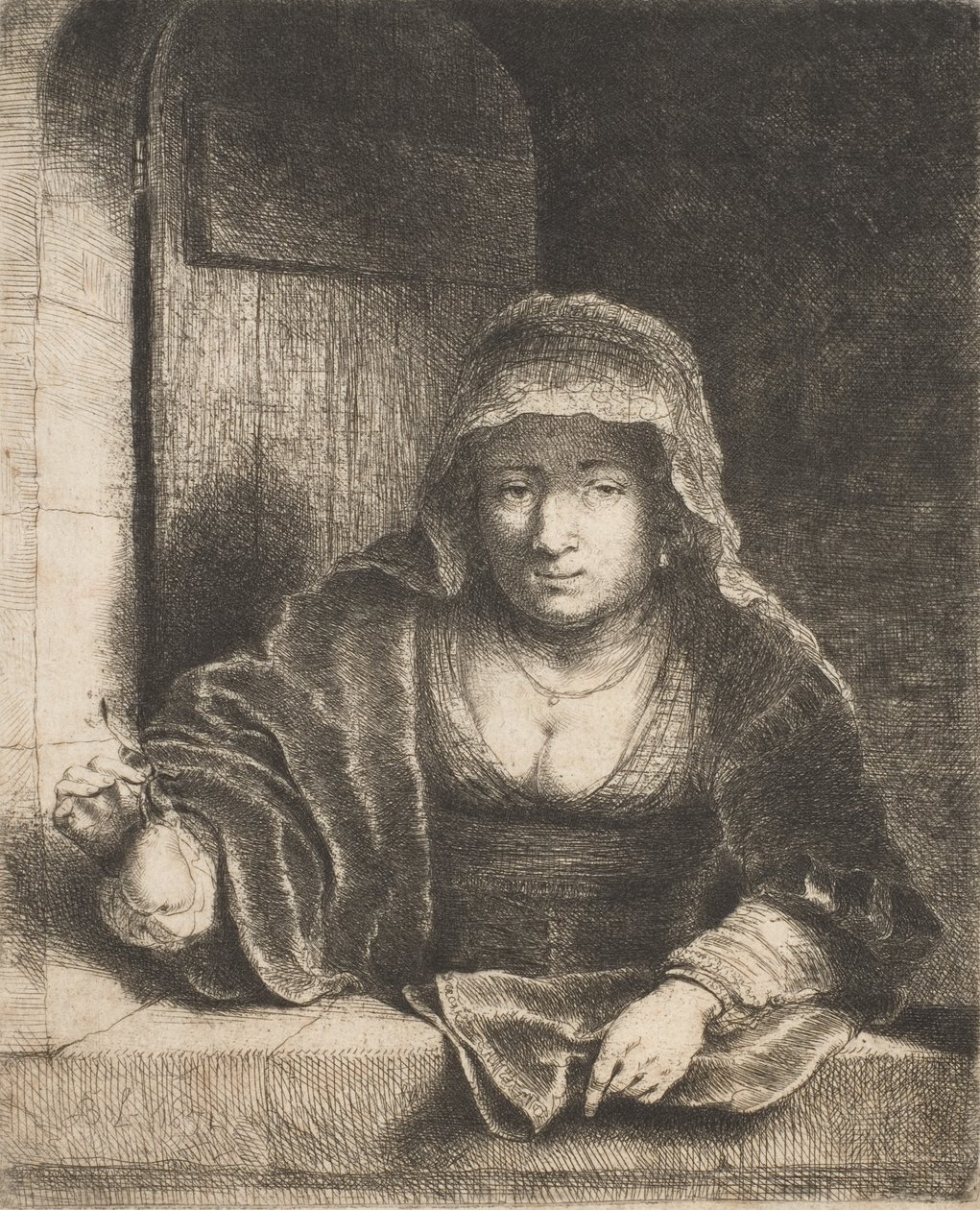 Nainen päärynällä, 1600-luku. tekijältä Ferdinand Bol