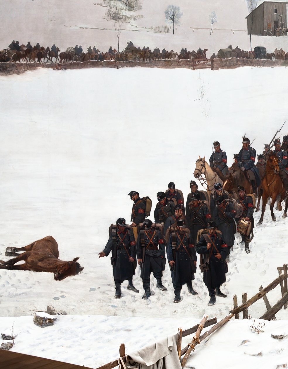 Bourbakin panoraama tekijältä Ferdinand & Castres Edouard (1838-1902) Hodler