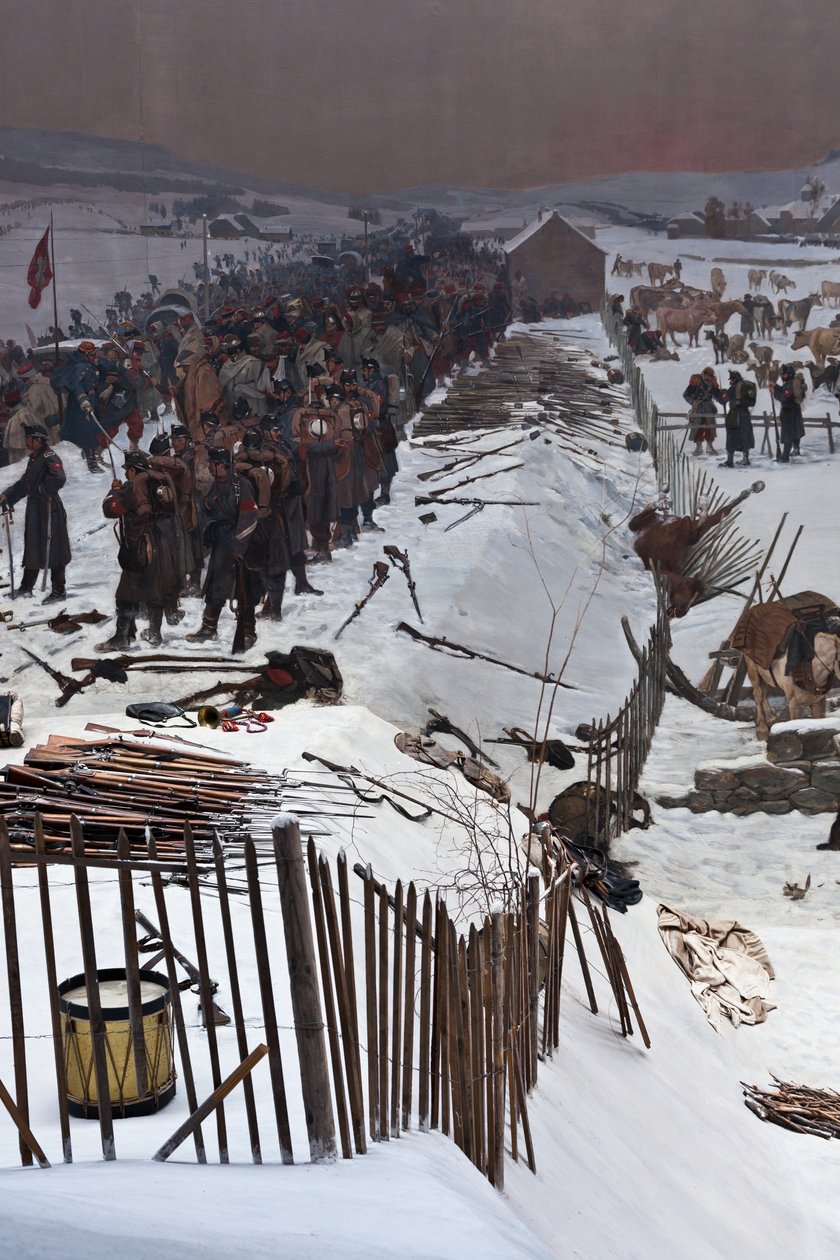 Bourbakin panoraama tekijältä Ferdinand & Castres Edouard (1838-1902) Hodler