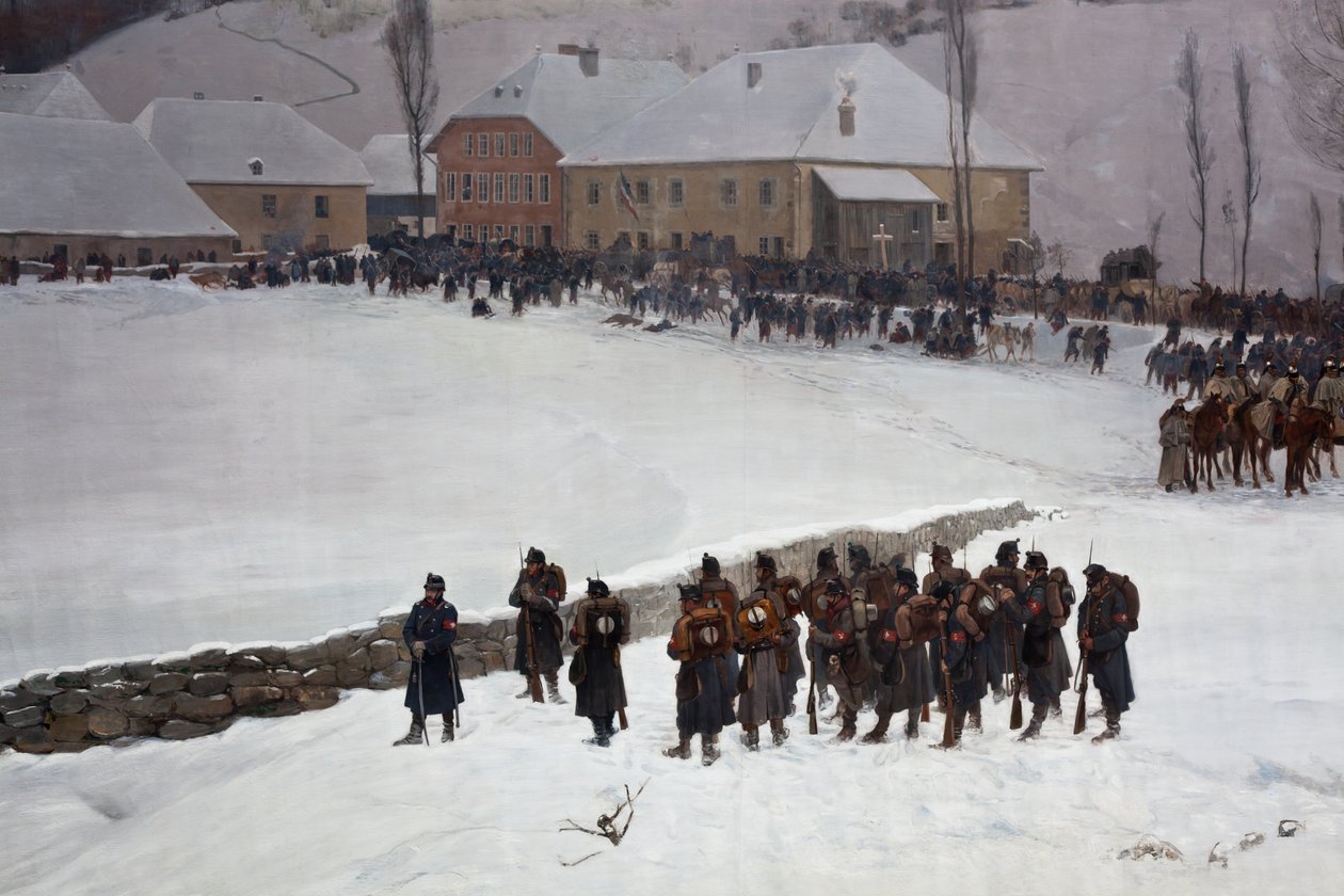 Bourbakin panoraama tekijältä Ferdinand & Castres Edouard (1838-1902) Hodler