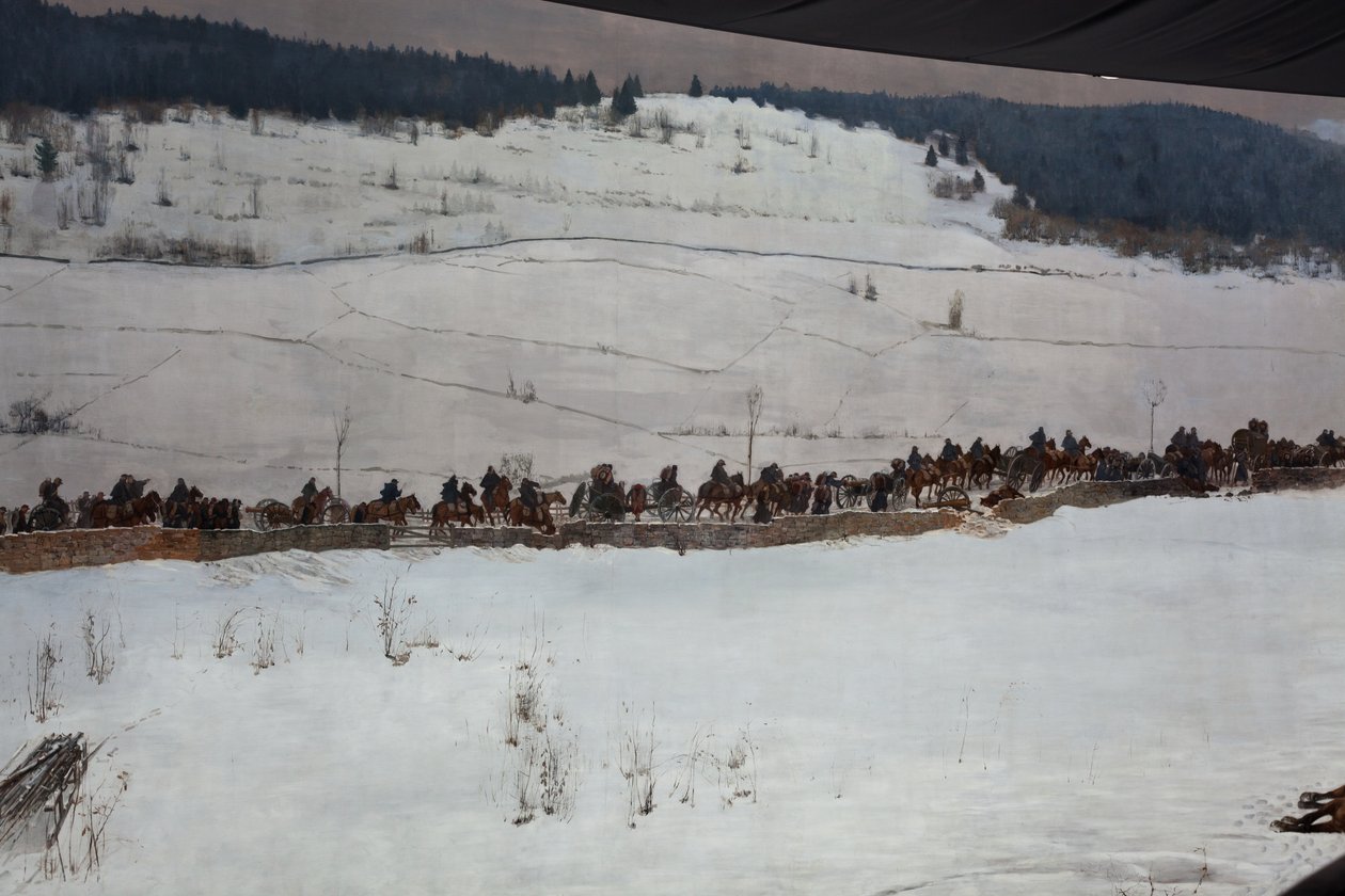 Bourbakin panoraama tekijältä Ferdinand & Castres Edouard (1838-1902) Hodler
