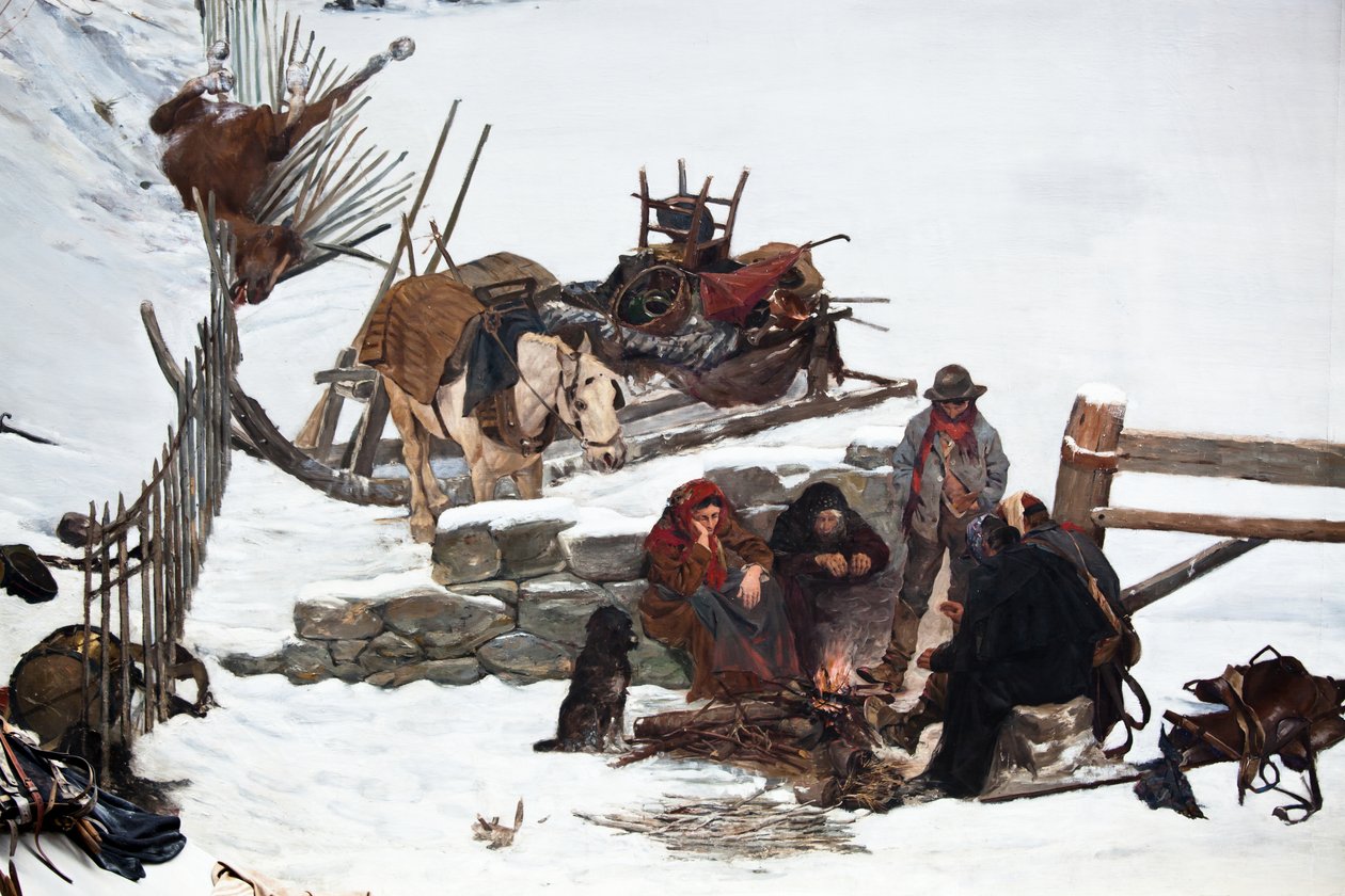 Bourbakin panoraama tekijältä Ferdinand & Castres Edouard (1838-1902) Hodler