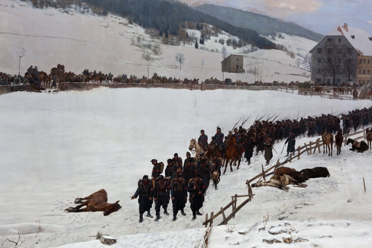 Bourbakin panoraama tekijältä Ferdinand & Castres Edouard (1838-1902) Hodler