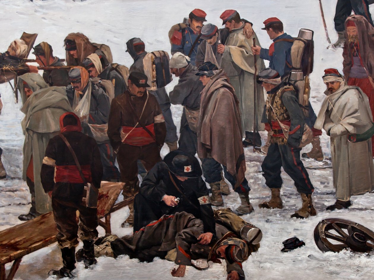 Bourbakin panoraama tekijältä Ferdinand & Castres Edouard (1838-1902) Hodler
