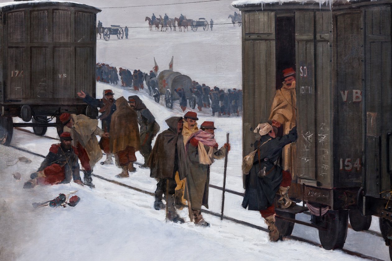 Bourbakin panoraama tekijältä Ferdinand & Castres Edouard (1838-1902) Hodler