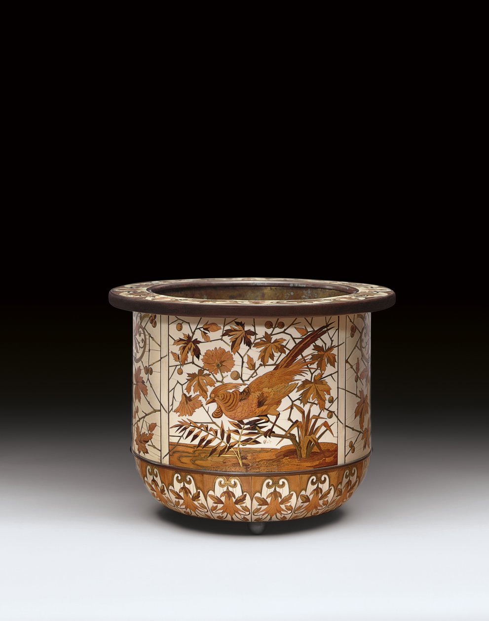Cachepot, Maison Giroux, 1800-luvun viimeinen neljännes tekijältä Ferdinand Duvinage