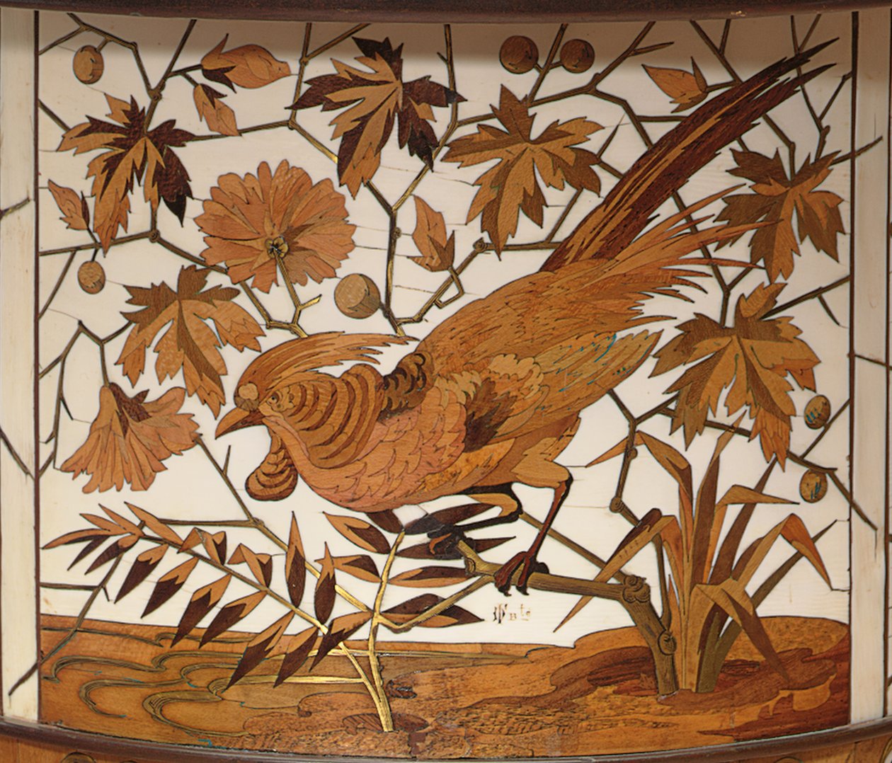 Yksityiskohta kätköpotista, Maison Giroux, 1800-luvun viimeinen neljännes tekijältä Ferdinand Duvinage