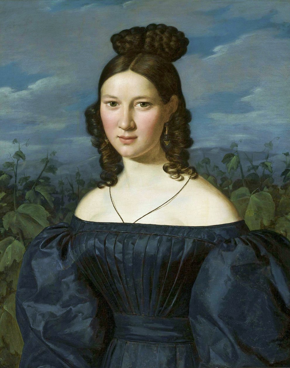 Puola:  Portret młodej dziewczyny Nuoren naisen muotokuva. tekijältä Ferdinand Georg Waldmuller