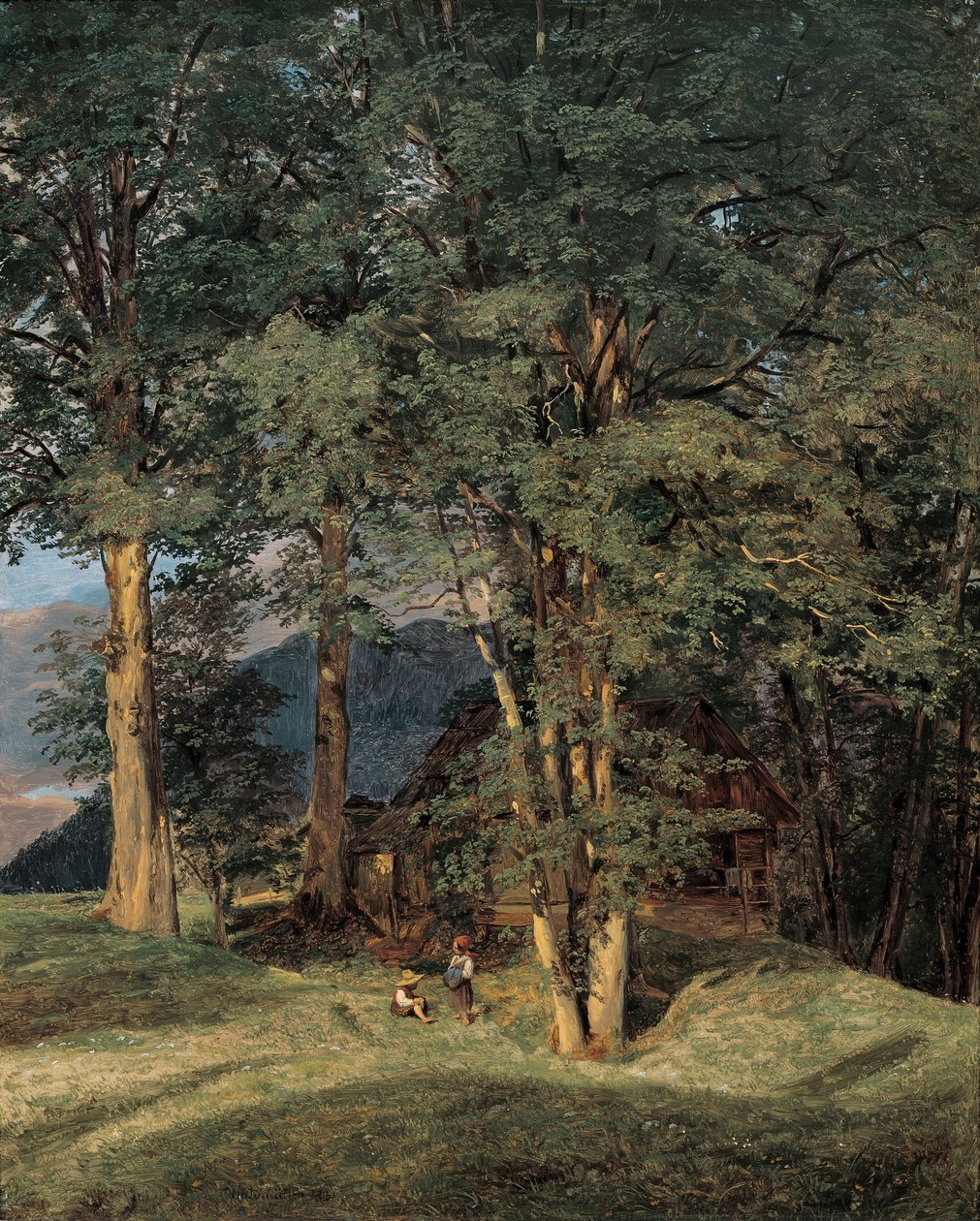 Vaahterapuut Ischlin lähellä tekijältä Ferdinand Georg Waldmuller