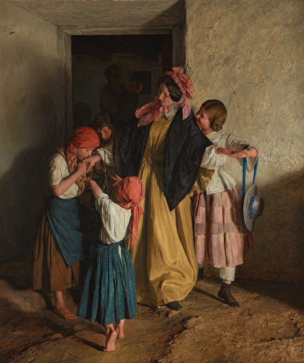 kummiäidin jäähyväiset (vahvistuksen jälkeen) tekijältä Ferdinand Georg Waldmuller