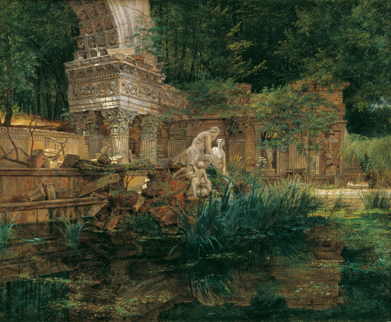 Roomalaiset rauniot Schönbrunnissa tekijältä Ferdinand Georg Waldmuller