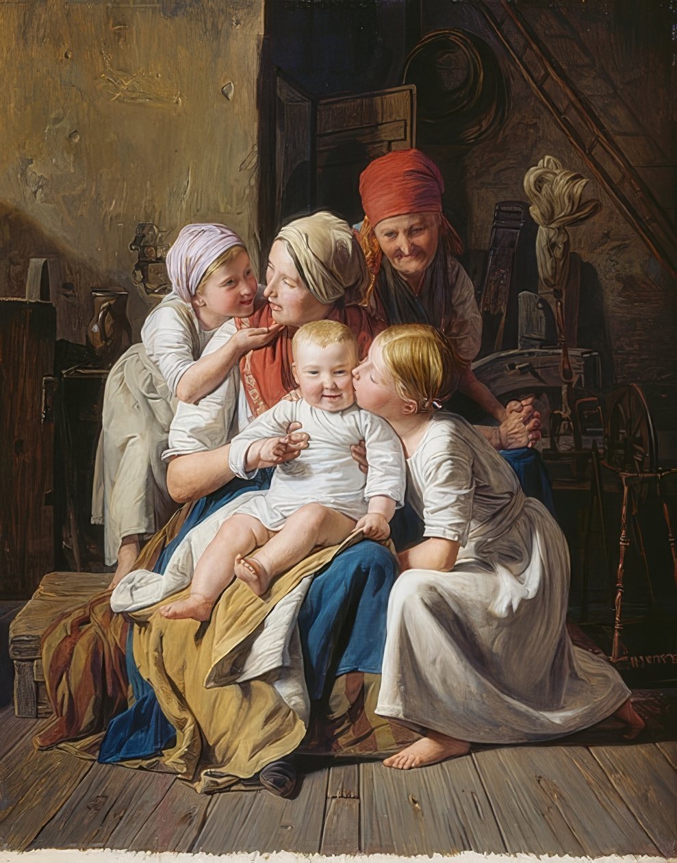 Isoäidin ilot. 1852 tekijältä Ferdinand Georg Waldmuller