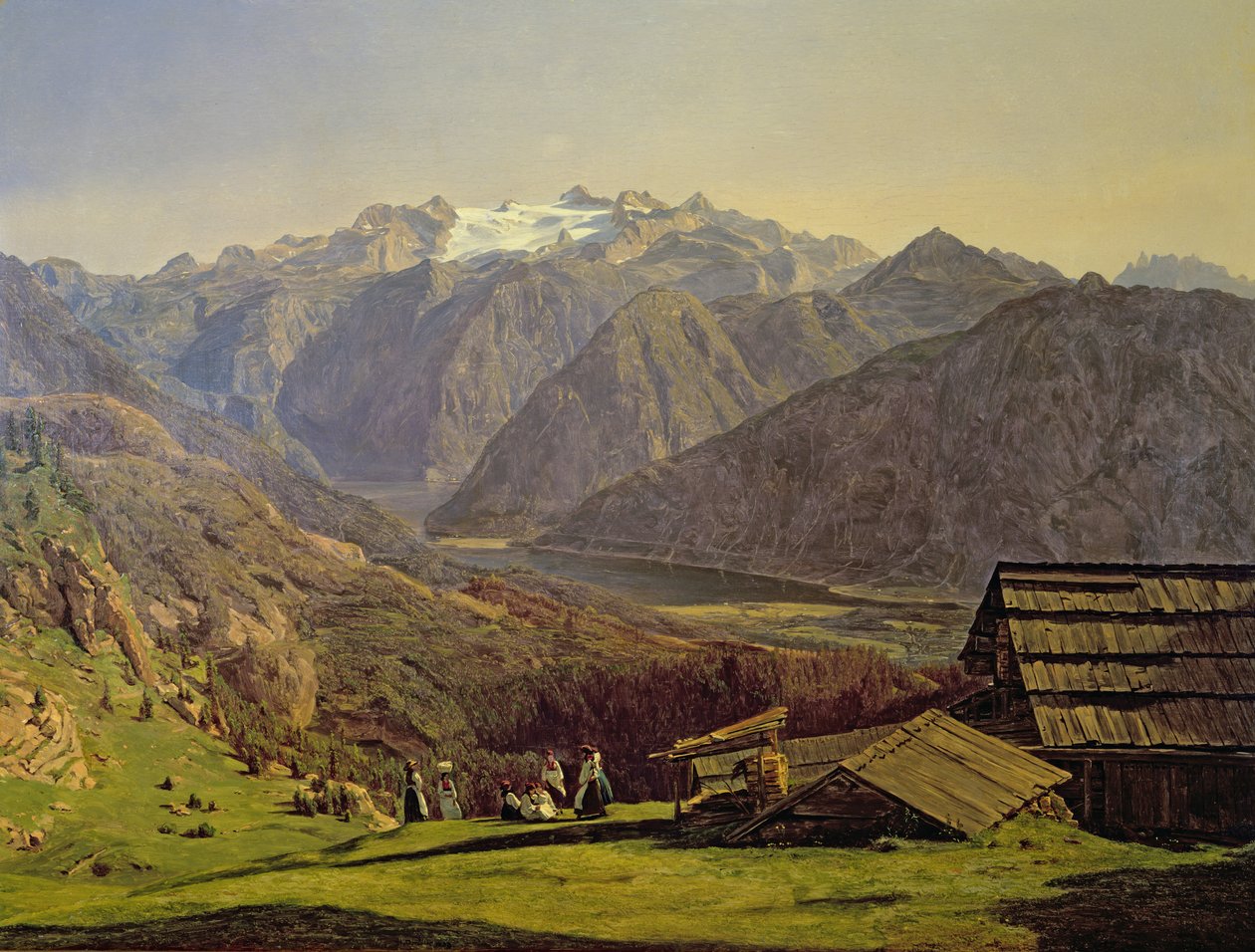 Hallstatter-See tekijältä Ferdinand Georg Waldmuller