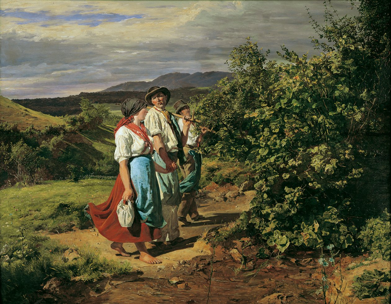 Kotiinpaluu töistä (The Lovers at the Crossroads) tekijältä Ferdinand Georg Waldmuller