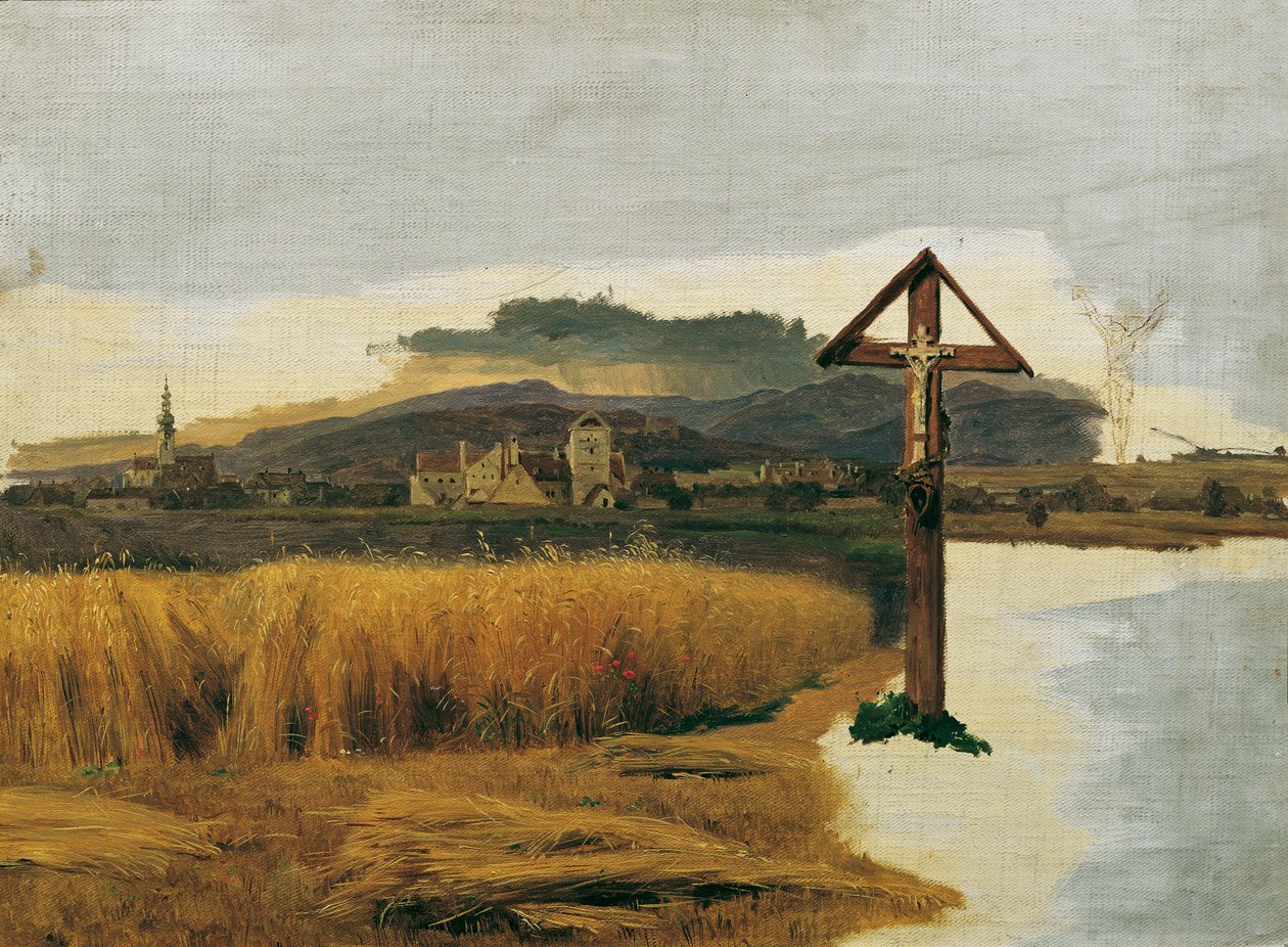 Brunn am gebirge -maisema tekijältä Ferdinand Georg Waldmuller