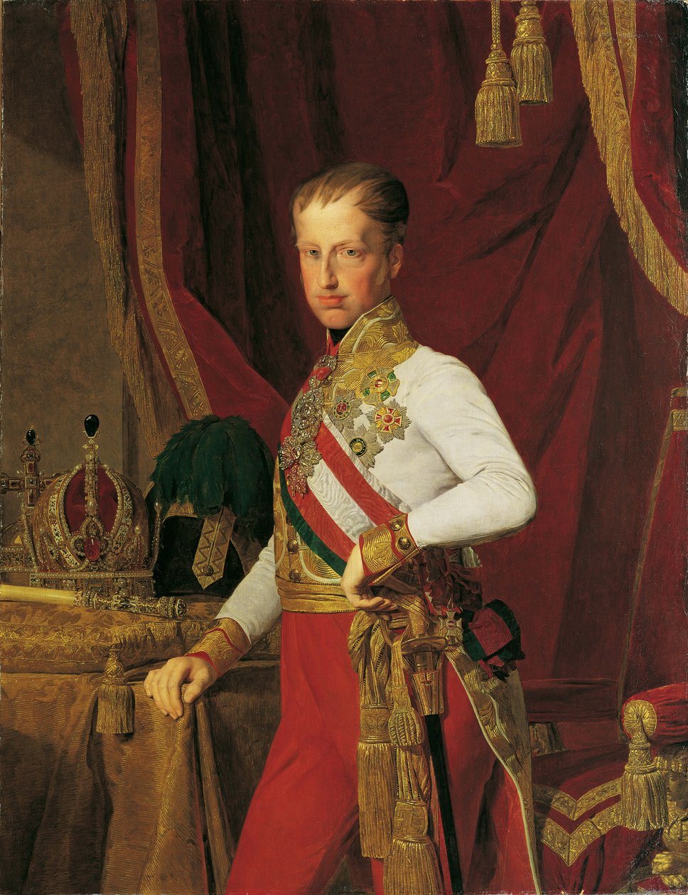 Itävallan keisari Ferdinand I:n muotokuva 1793-1875, 1839. tekijältä Ferdinand Georg Waldmuller