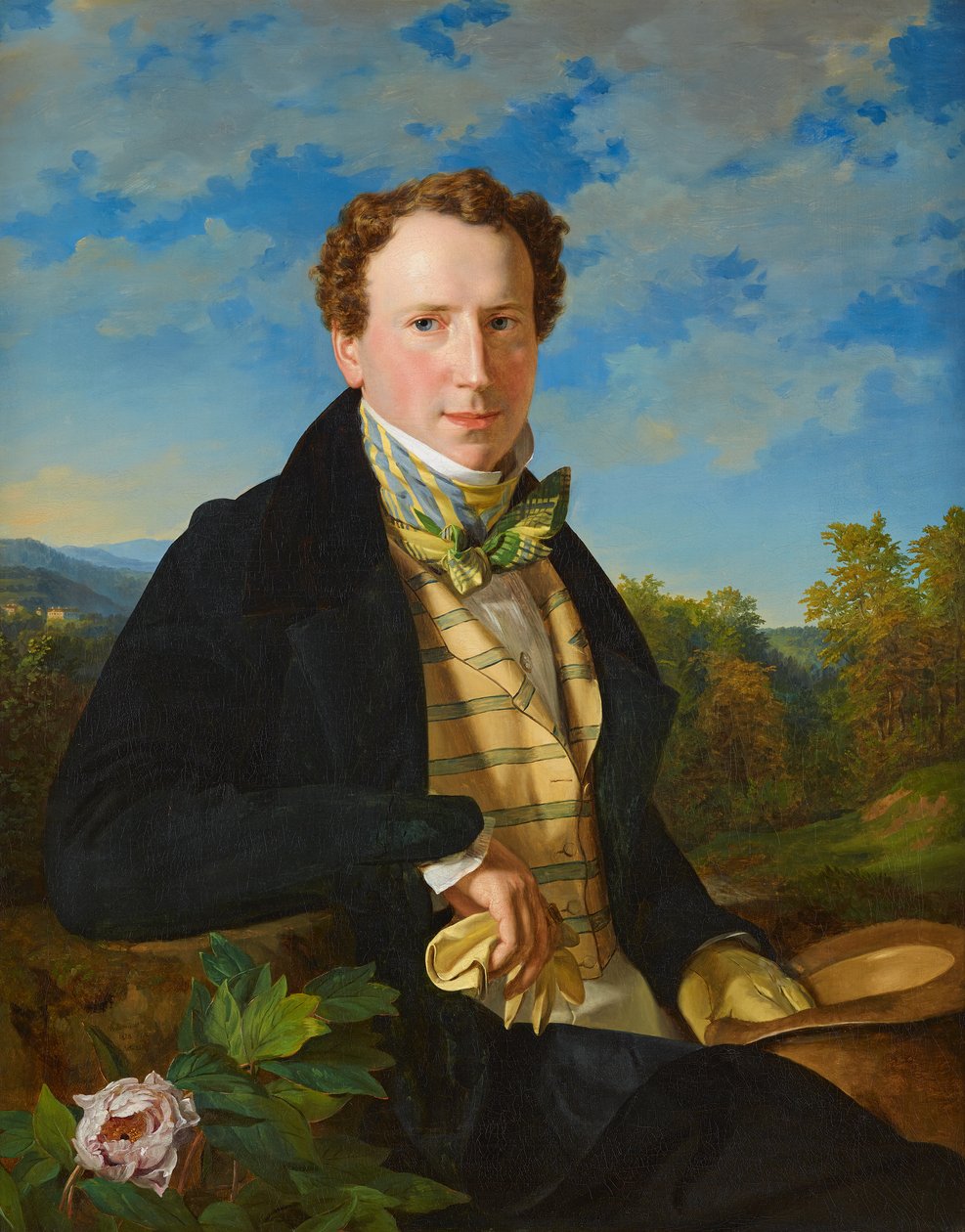 Omakuva nuorena tekijältä Ferdinand Georg Waldmuller
