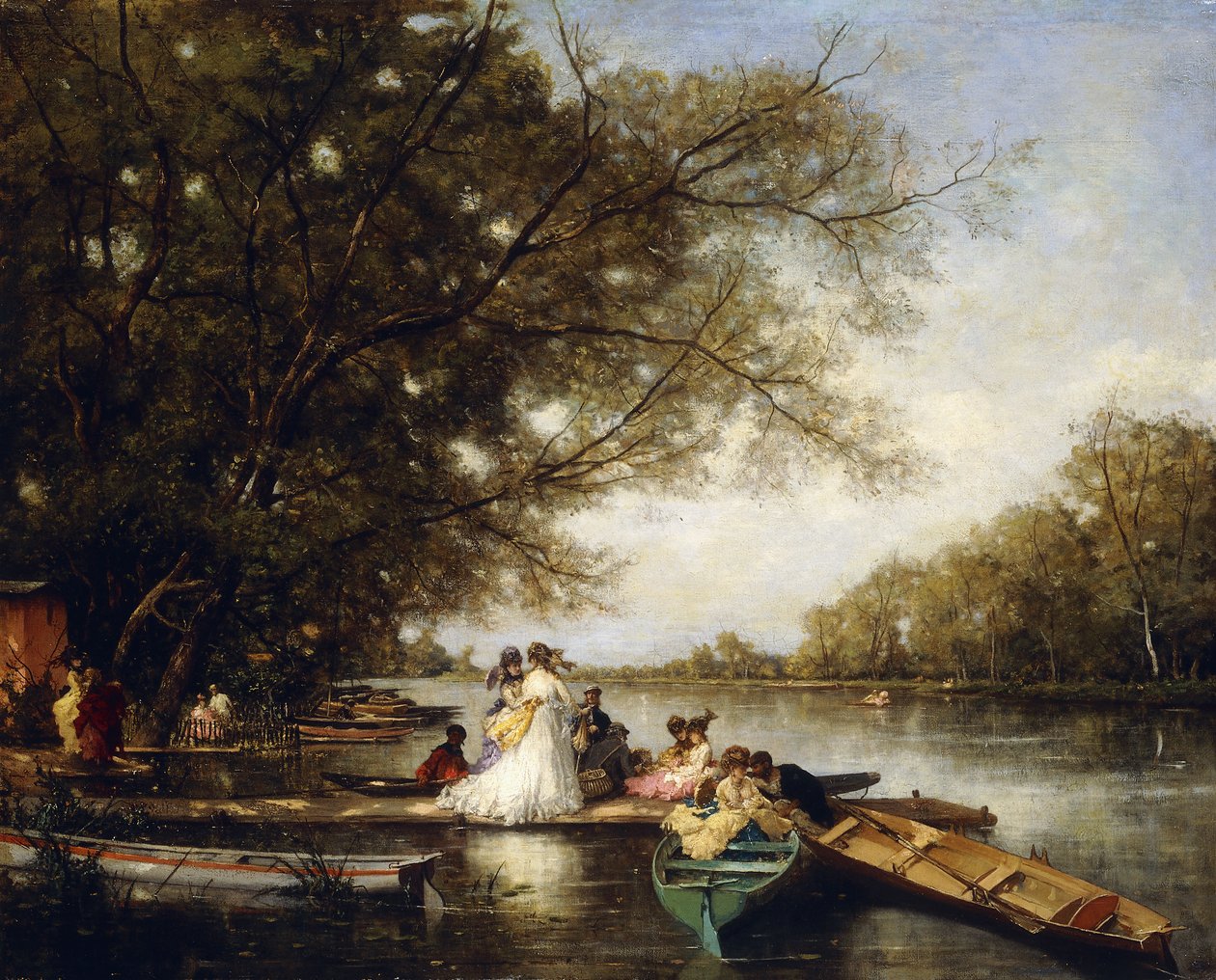 Veneilyjuhlat Thamesilla, tekijältä Ferdinand Heilbuth