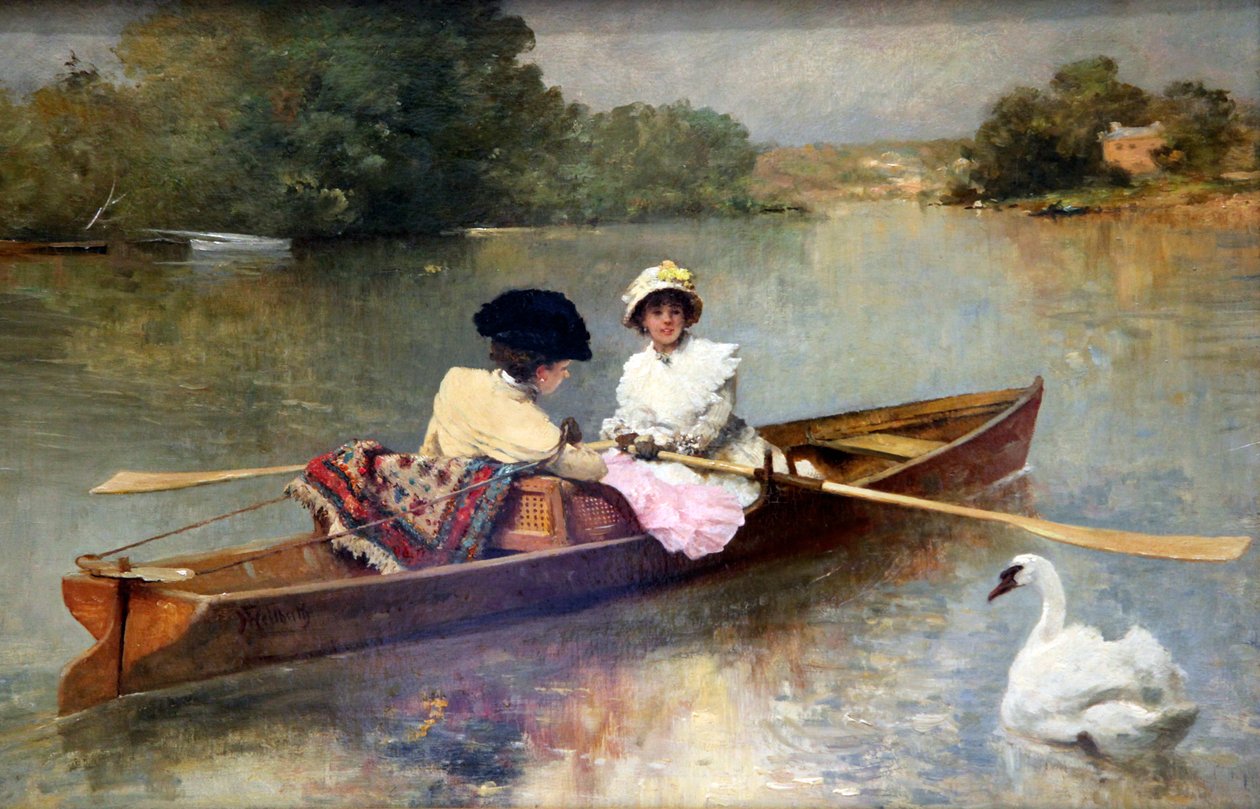 Veneily Seine-joella, 1875-1876 tekijältä Ferdinand Heilbuth