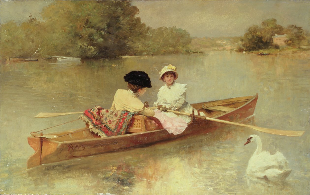 Veneily Seine-joella, 1875-76 tekijältä Ferdinand Heilbuth