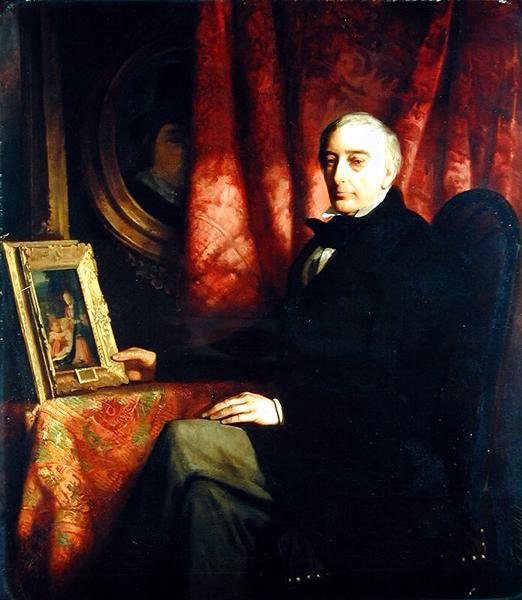 Taiteenkeräilijä Nicolaus Hudtwalckerin muotokuva, 1852 tekijältä Ferdinand Heilbuth