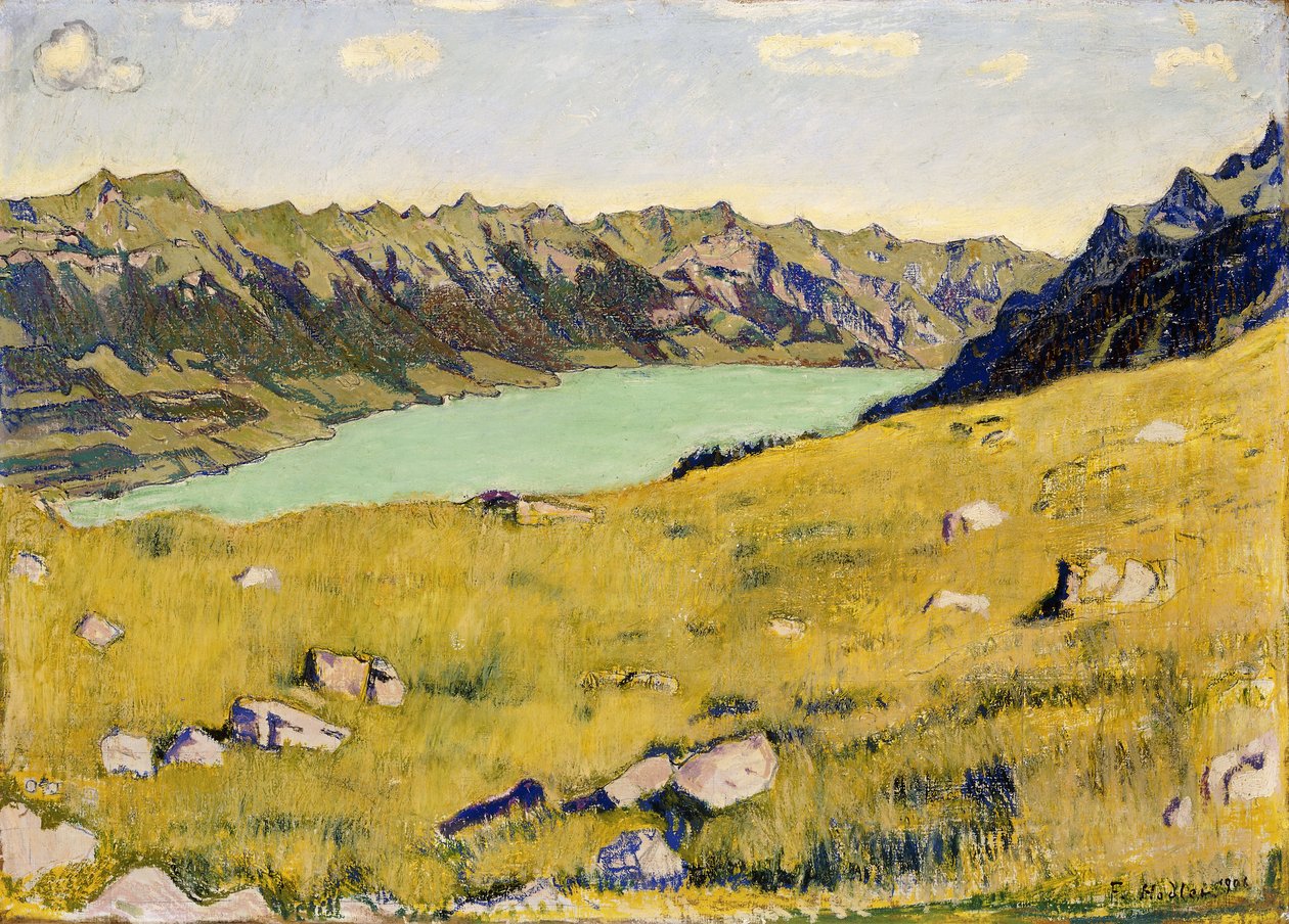 Brienz-järvi Breitlauenista, 1906 tekijältä Ferdinand Hodler